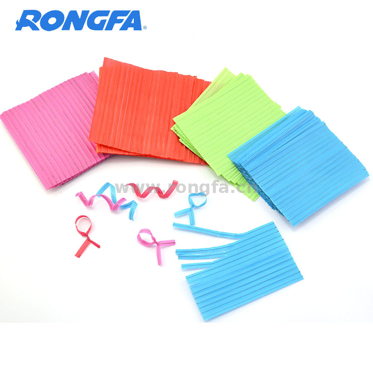 Plastic Twist Ties on Gang for Sandwich Bag